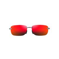 Maui Jim Lanakila RM624-17 Shiny Light Ruthenium / Hawaii Lava Polarised Lenses
