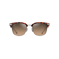 Maui Jim Kalaunu Asian Fit HS629-10 Shiny Reddish Havana w Silver / HCL Bronze Polarised Lenses