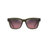 Maui Jim Hanohano RS644-15 Shiny Transparent Green / Maui Rose Polarised Lenses