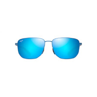 Maui Jim Lamalama Asian Fit B652-03 Matte Transparent Blue / Blue Hawaii Polarised Lenses