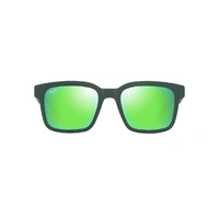 Maui Jim 'Opiopio Asian Fit GM659-15 Matte Dark Green / MauiGreen Polarised Lenses