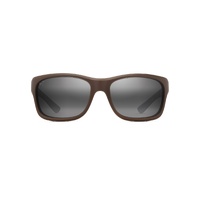 Maui Jim 'Ano Nui 681-01 Matte Solid Brown / Neutral Grey Polarised Lenses