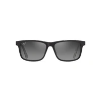 Maui Jim Okina GS587-02 Shiny Black / Neutral Grey Polarised Lenses