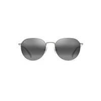Maui Jim Kauwela 591-17 Shiny Silver w Black / Neutral Grey Polarised Lenses