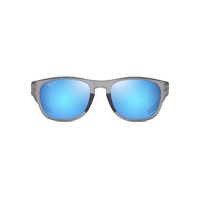 Maui Jim Melemele B597-14 Matte Transparent Grey / Blue Hawaii Polarised Lenses