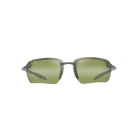 Maui Jim Hookipa Ultra G Asian Fit HTP337-14 Metal Matte Grey / HT Green Photocromic Polarised Lenses
