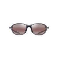 Maui Jim Hookipa Ultra R XS R338-14 Metal Shiny Transparent Dark Grey / Maui Rose Polarised Lenses