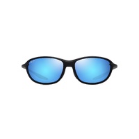 Maui Jim Hookipa Ultra R Asian Fit B340-02A Matte Black / Blue Hawaii Polarised Lenses