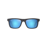 Maui Jim Moaka B341-14 Matte Solid Grey / Blue Hawaii Polarised Lenses