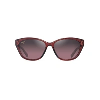 Maui Jim Punono RS344-04 Shiny Transparent Burgundy / Maui Rose Polarised Lenses