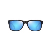 Maui Jim Kowelo B345-14 Shiny Transparent Dark Grey / Blue Hawaii Polarised Lenses