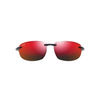 Maui Jim Ho'okipa Ultra Asian Fit RM677-03A Matte Solid Dark Blue w Orange / Hawaii Lava Polarised Lenses