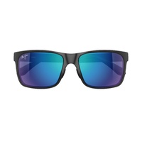Maui Jim Red Sands XL B358-02A Matte Black / Blue Hawaii Polarised Lenses
