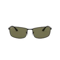 Ray-Ban RB3498 002/9A-61 Black / Green Polarised Lenses
