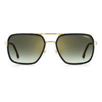 Carrera 256/S RHL D6 58 Gold Black / Green Gradient Gold Mirror Lenses