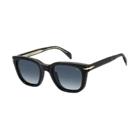 David Beckham Clip-On DB 7043/CS 2M2 Z7 50 Black Gold / Blue Polarised Lenses