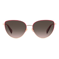Kate Spade HAILEY/G/S 0AW HA 55 Rose Gold Red / Brown Gradient Lenses
