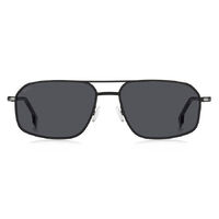 Hugo Boss BOSS 1603/S 124 IR 58 Matte Black Silver / Grey Lenses