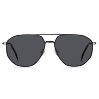 Hugo Boss BOSS 1612/F/SK 124 IR 61 Matte Black Silver / Grey Lenses