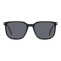 David Beckham DB 1141/S 05K M9 55 Black Striped / Grey Polarised Lenses