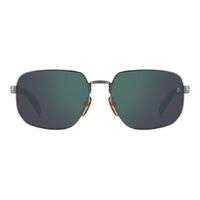 David Beckham DB 7121/G/S HWL MT 60 Matte Dark Ruthenium / Green Mirror Lenses
