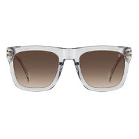 David Beckham DB 7000/S FLAT 63M HA 54 Crystal Grey / Brown Gradient Lenses