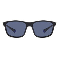 Polaroid PLD 2153/S 0VK C3 58 Matte Black Blue / Blue Polarised Lenses
