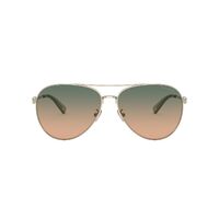 Coach HC7140 900513-61 Shiny Light Gold / Green Brown Gradient Lenses