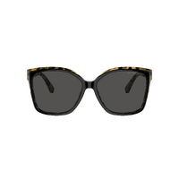 Michael Kors Malia MK2201 395087-58 Black w Amber Tortoise / Dark Grey Solid Lenses