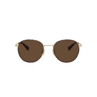 Coach HC7163 90053G-52 Light Gold w Dark Tortoise / Brown Lenses