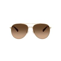 Coach CW193 HC7169 900574-57 Shiny Light Gold / Brown Gradient Lenses