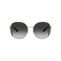 Coach CAD73 HC7176B 90053C-54 Shiny Light Gold w Smoke / Grey Gradient Lenses