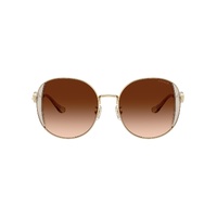 Coach CAD73 HC7176B 900574-54 Shiny Light Gold w Fawn / Brown Gradient Lenses