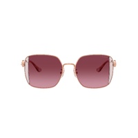 Coach CAD72 HC7177B 93318H-51 Shiny Rose Gold w Rose / Berry Gradient Lenses