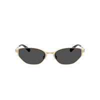 Coach CFU22 HC7196D 900130-54 Shiny Light Gold / Grey Solid Lenses