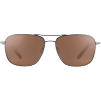 Serengeti Spello 8799-AU Shiny Gunmetal & Brown / Drivers AU Polarised Photochromic Lenses