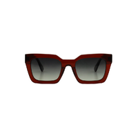 Bask Eyewear Sol 89-9011 Crystal Red / Grey Gradient Polarised Lenses