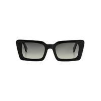 Bask Eyewear Lou 58-0111 Shiny Black / Grey Gradient Polarised Lenses