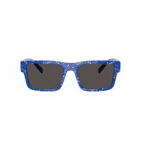 Arnette Omgee AN4344 297087-54 Royal Blue w White Splatter / Dark Grey Lenses