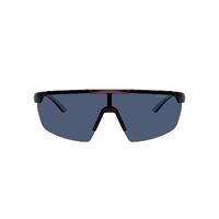 Arnette AN4369 303980-42 Red w Metallic Silver / Dark Blue Lenses