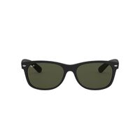 Ray-Ban RB2132 622-55 New Wayfarer Rubber Black / Green Classic G-15 Lenses
