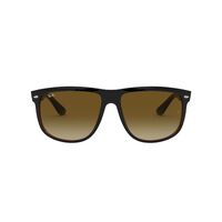Ray-Ban RB4147 609585-60 Boyfriend Black On Brown / Brown Gradient Dark Brown Lenses