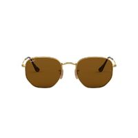 Ray-Ban RB3548N 001/57-54 Hexagonal Gold / Brown Polarised Lenses