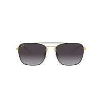 Ray-Ban RB3588 90548G-55 Black On Gold / Grey Gradient Lenses