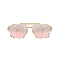 Versace VE2269 10027E-62 Gold / Light Pink Silver Mirror Lenses