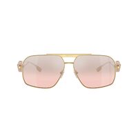 Versace VE2269 10027E-62 Gold / Light Pink Silver Mirror Lenses