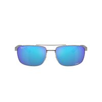 Ray-Ban RB3737CH 004/A1-60 Gunmetal / Green Blue Mirror Chromance Polarised Lenses