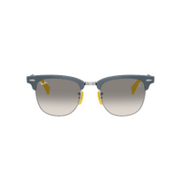 Ray-Ban RB3807M F11232-51 Scuderia Ferrari Collection Brushed Blue On Silver / Clear Grey Gradient Lenses