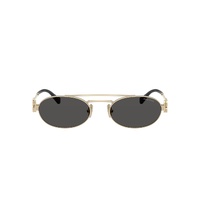 Miu Miu MU54ZS ZVN08Z-53 Pale Gold / Dark Grey Lenses