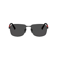 Prada Linea Rossa PSA51S 1BO06F-57 Matte Black / Dark Grey Lenses